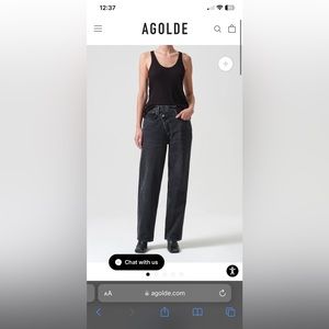 AGOLDE CRISS CROSS JEANS - SZ 25